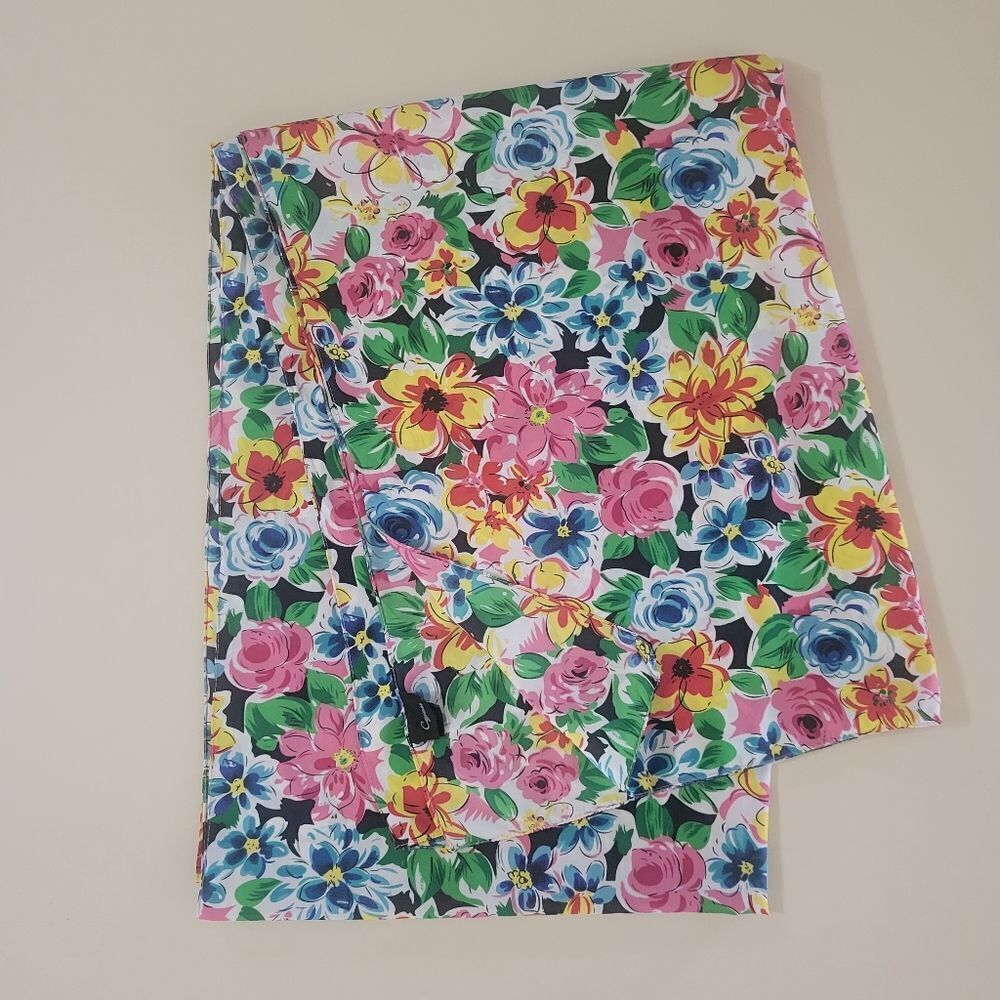 Cejon Multi Color Floral Polyester Chifon Scarf